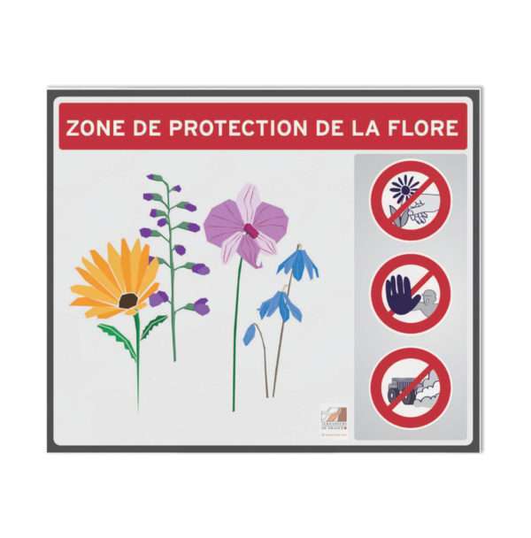 Panneau zone protection flore Silkolor
