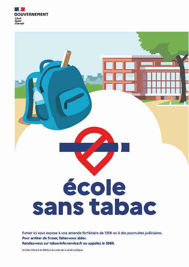 Panneau École sans tabac