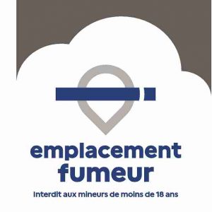 Panneau Emplacement fumeur - Dibond 3 mm