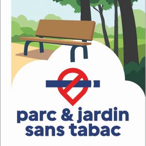 Panneau Parc & Jardin sans tabac - Dibond 3 mm