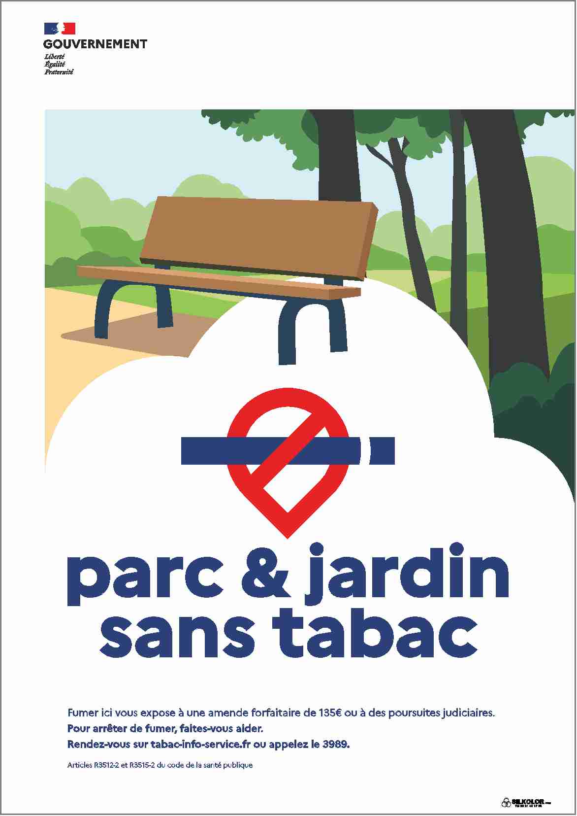 Panneau Parc & Jardin sans tabac